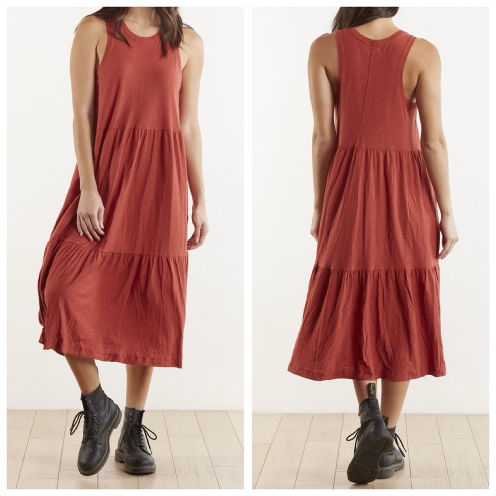 Nation LTD Rust Midi Dress